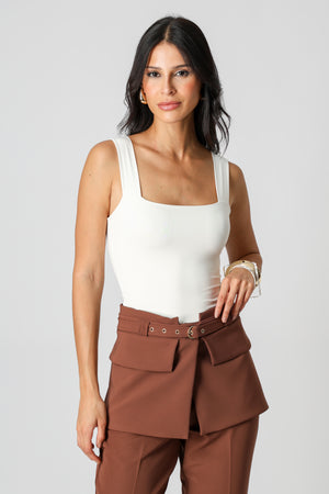 Pala Transpassada Com Cinto - TABACO