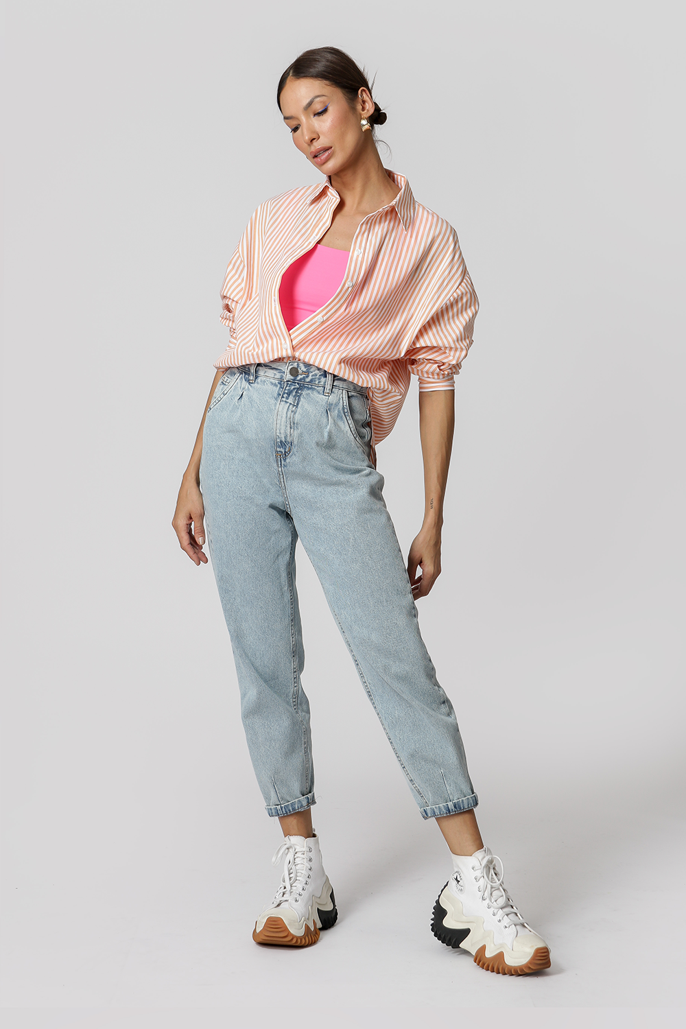 Camisa holgada de rayas - TELHA CL 90131