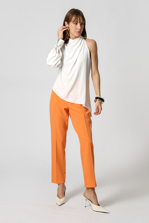 Blusa Assimétrica De Ombro Único - OFF WHITE