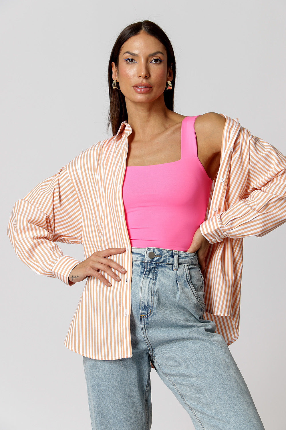 Camisa holgada de rayas - TELHA CL 90131