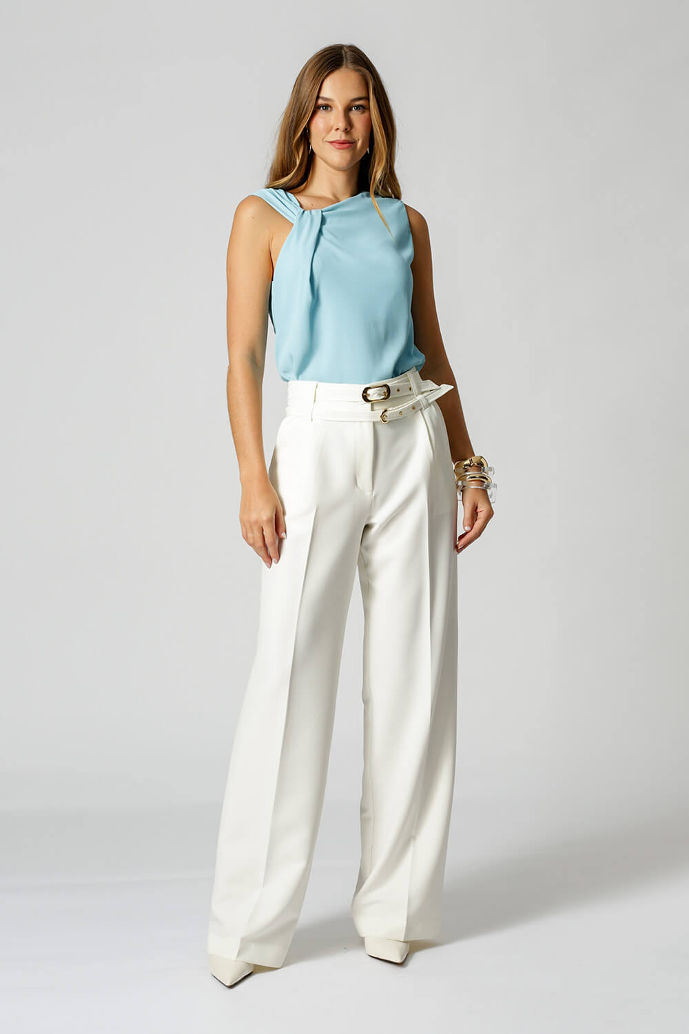 Blusa Decote Assimétrico Com Prega - CIANO CL