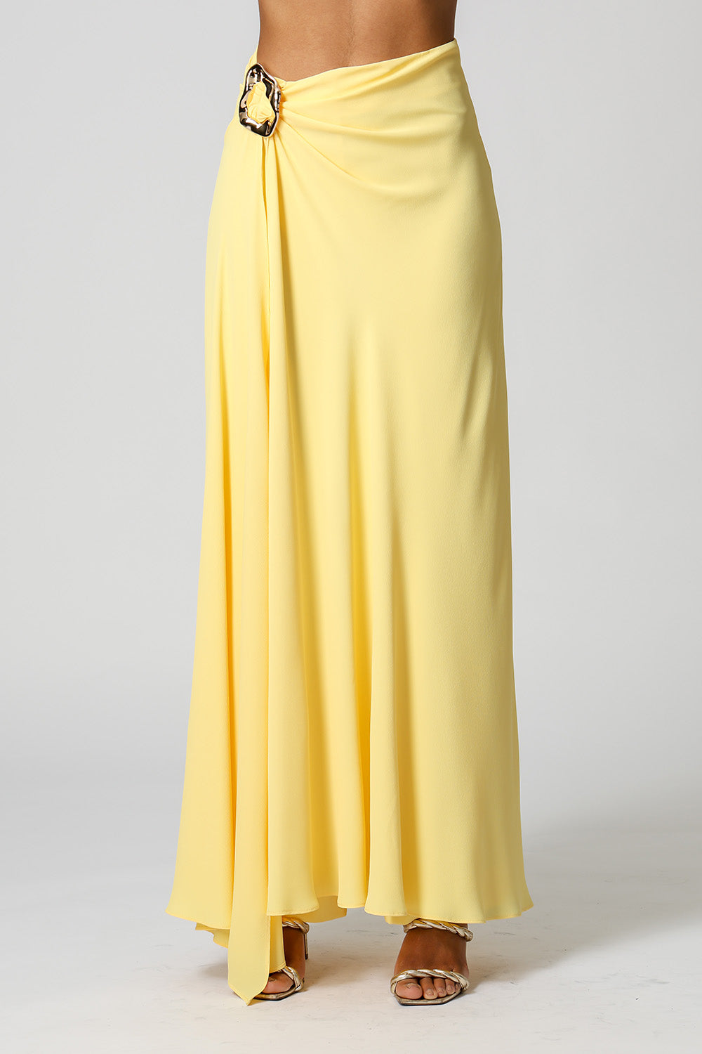 Saia Com Calça Interna e Fivela - AMARELO