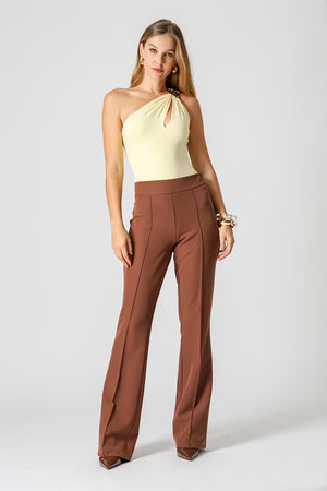 Body Ombro Único Com Vazado - AMARELO CL