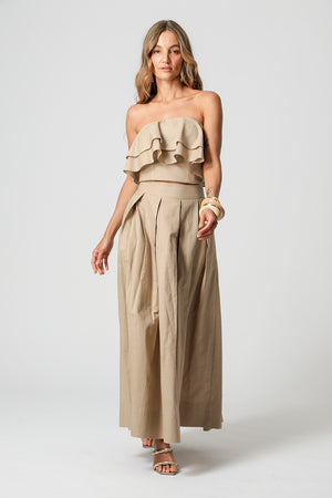 Top Strapless Com Babados - AREIA