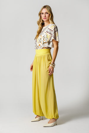 Blusa Estampada Manga Angel - LARANJA 1220