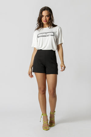 Camiseta con estampado escrito - CRU