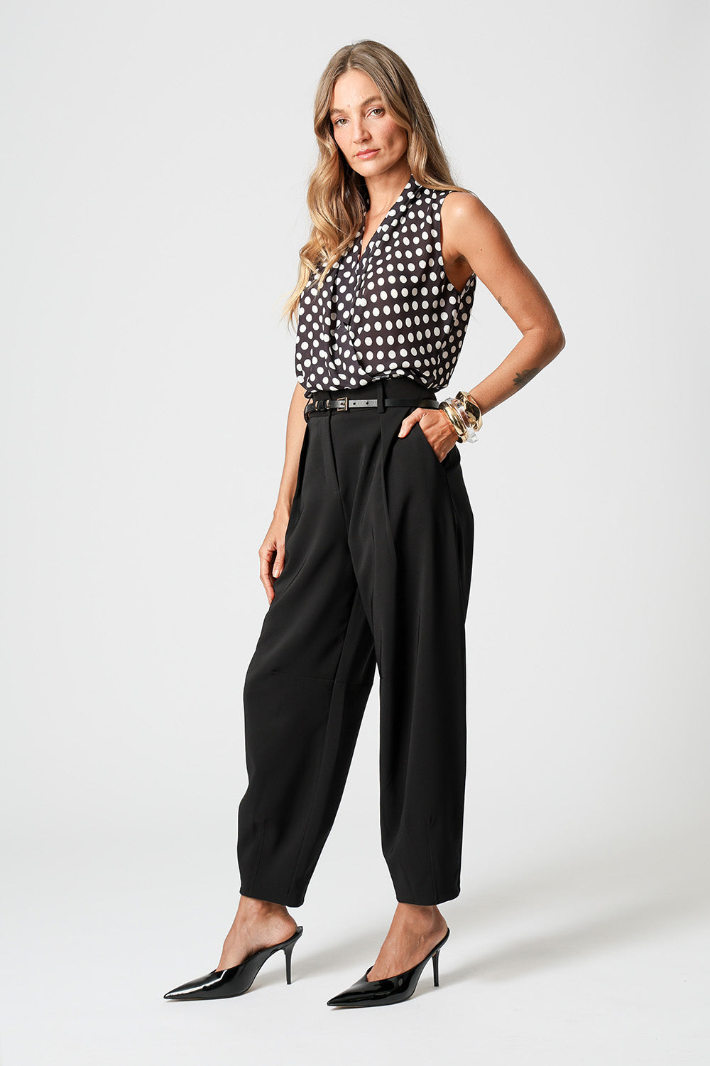 Blusa Cachequer Estampada - PRETO 7204