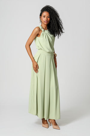 Blusa Com Metal Dourado - VERDE CL