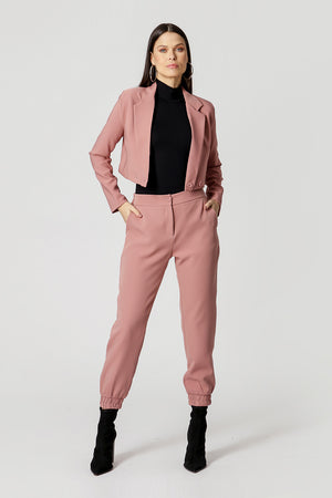 Blazer Cropped Alfaiataria - ROSE ESC.