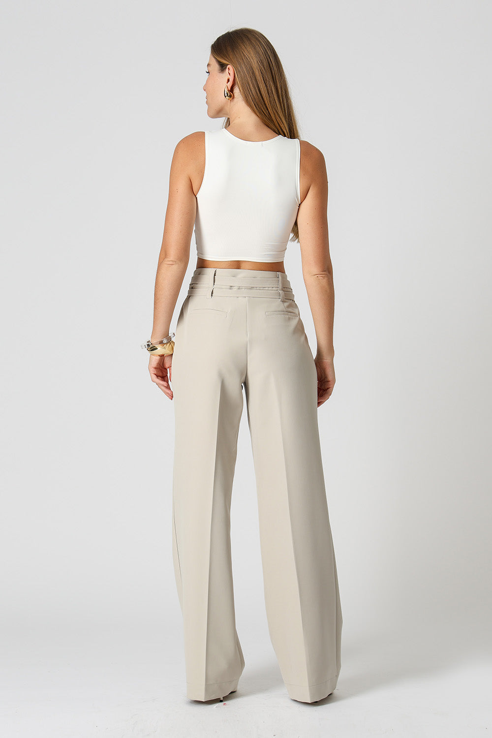 Blusa Cropped Básica - OFF WHITE