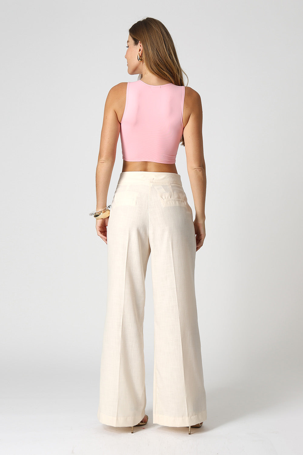 Blusa Cropped Básica - ROSA CLARO