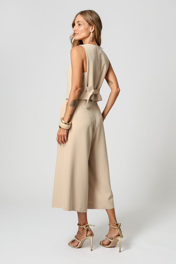 Colete Decote Profundo - AREIA