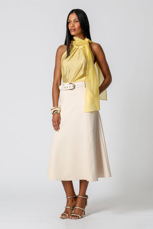 Blusa Regata Com Faixa Versátil - AMARELO CL