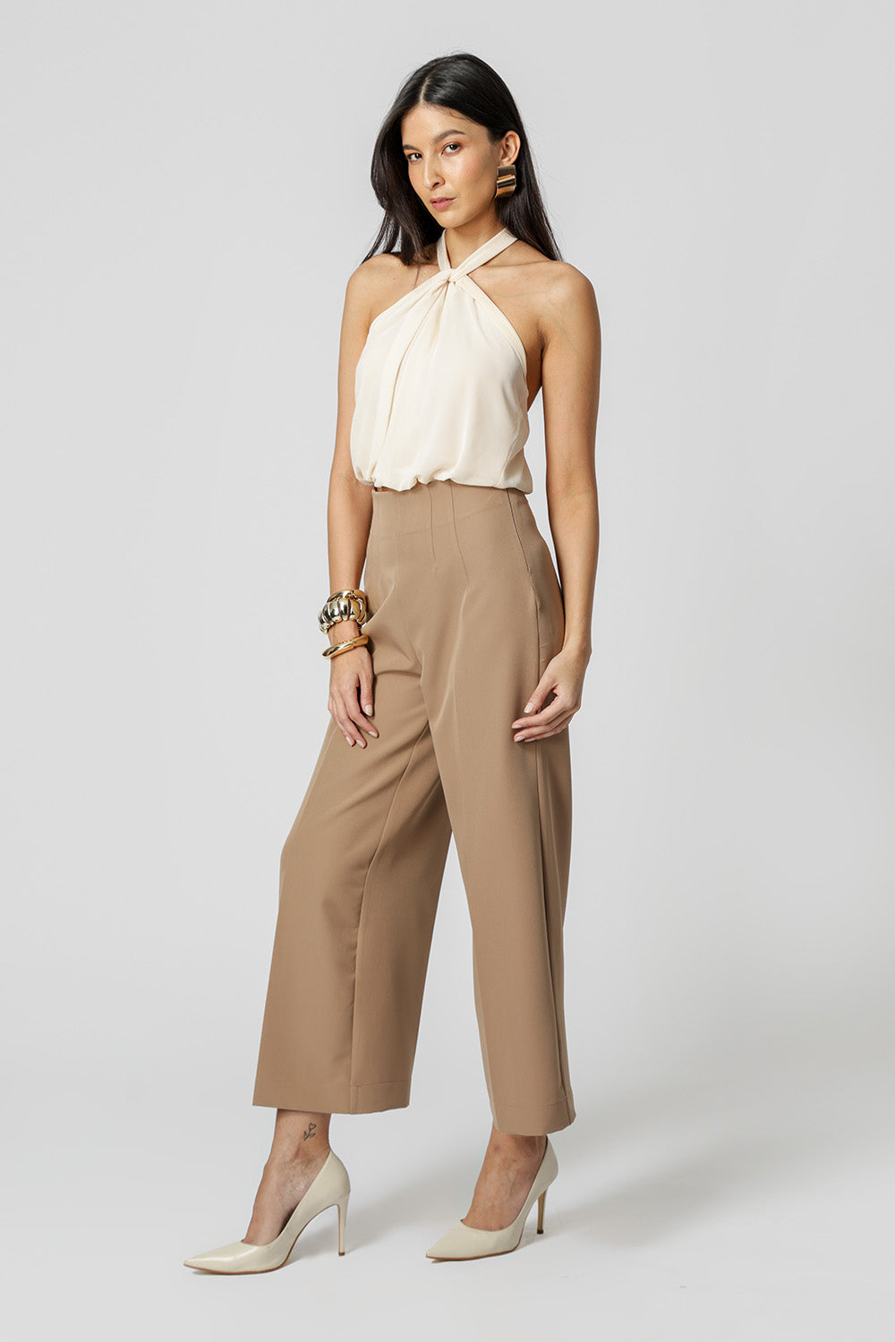 Blusa Frente Única Chiffon - CRU