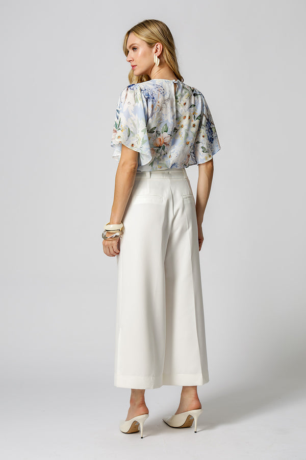 Blusa Estampada Manga Angel - AZUL CLARO 1221