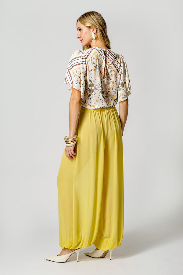 Blusa Estampada Manga Angel - LARANJA 1220