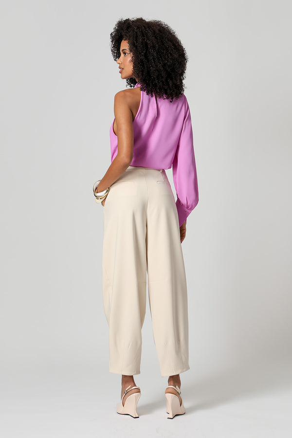 Blusa Assimétrica De Ombro Único - LILAS CLARO
