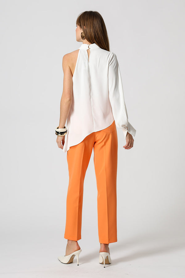 Blusa Assimétrica De Ombro Único - OFF WHITE