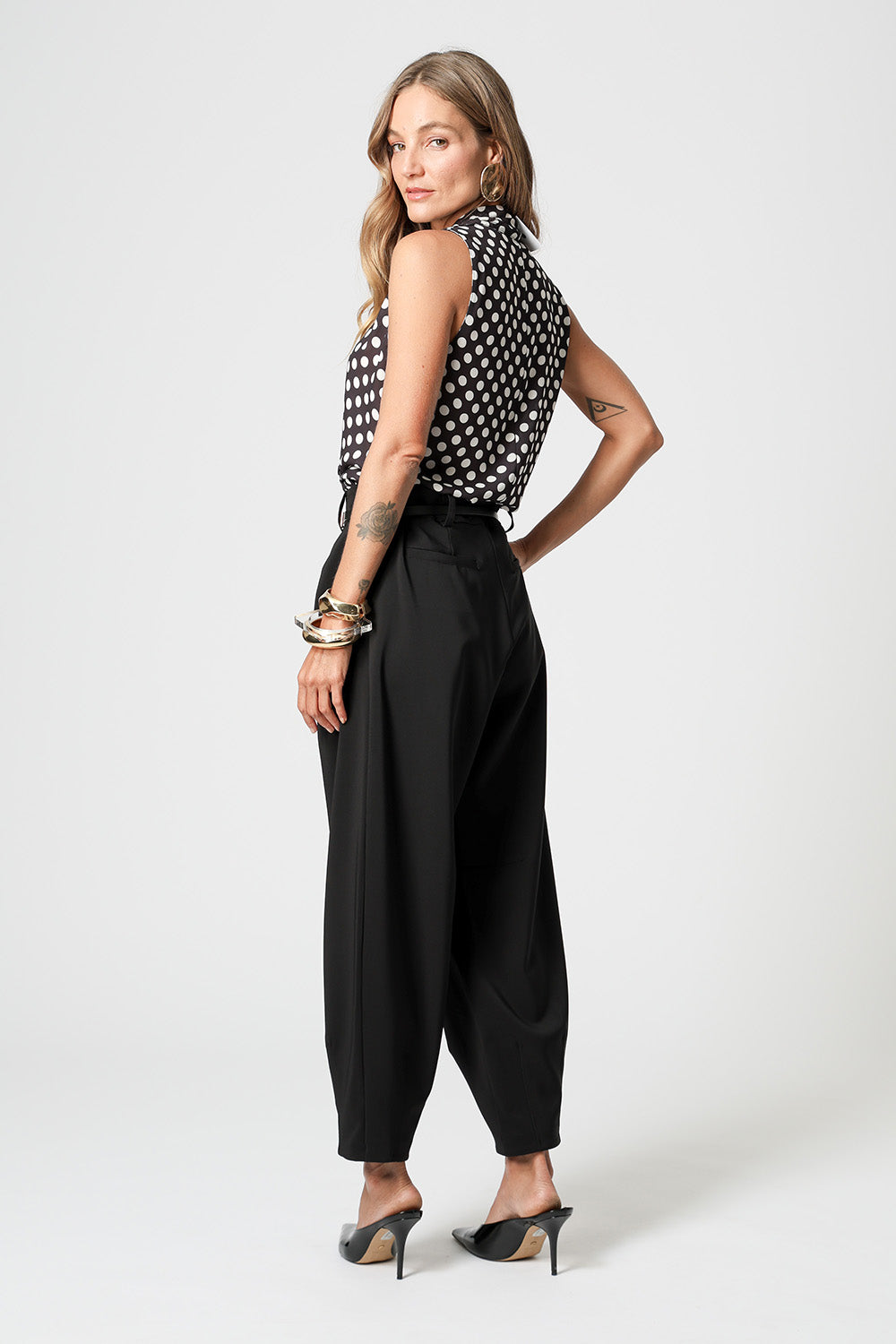 Blusa Cachequer Estampada - PRETO 7204