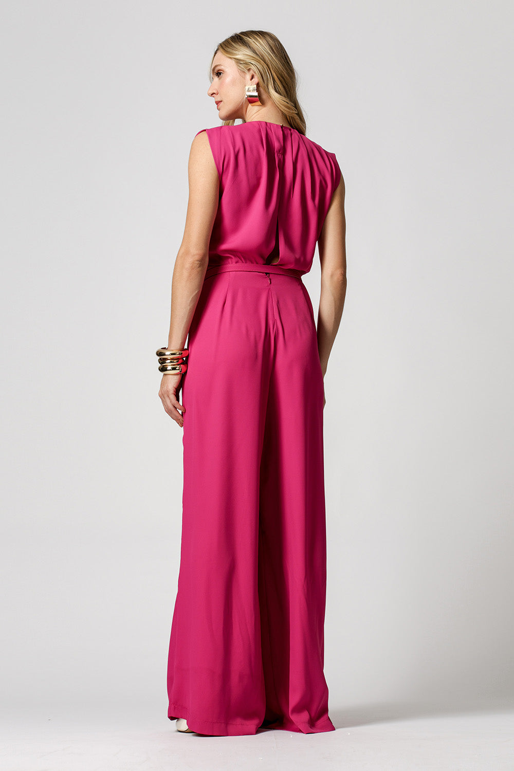 Macacão Com Blusa Balonê - MAGENTA