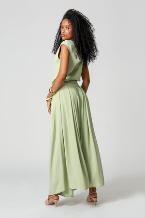 Blusa Com Metal Dourado - VERDE CL