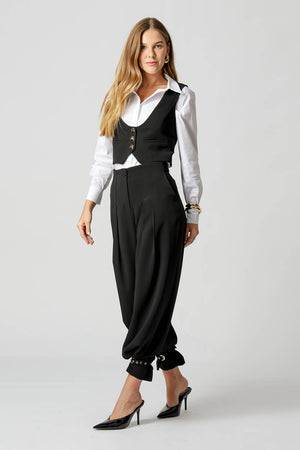 Colete Decote Profundo - PRETO