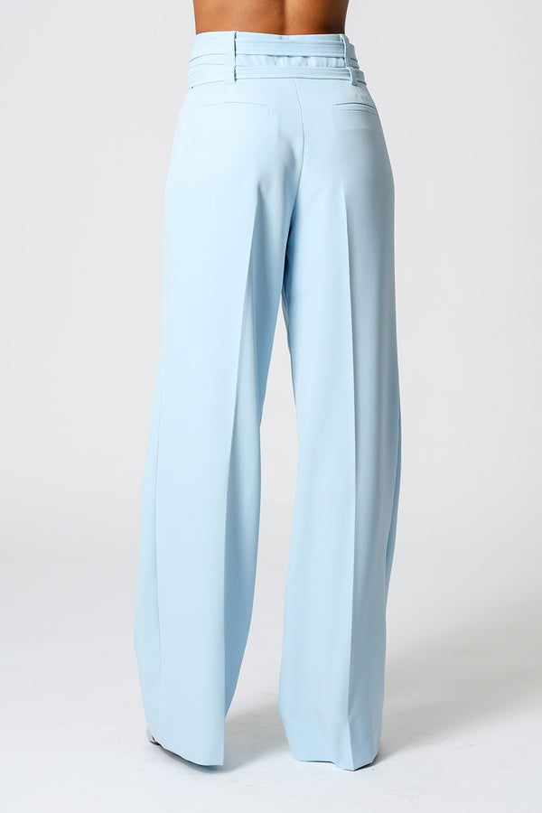 Calça Alfaiataria Com Pregas e Cintos - CIANO CL