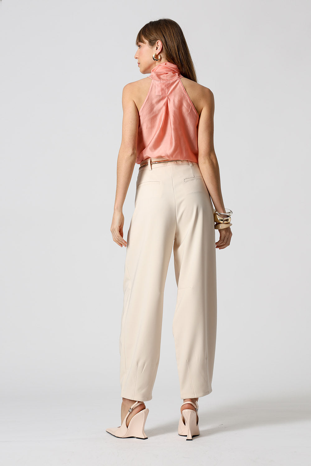 Blusa Regata Com Faixa Versátil - SALMAO