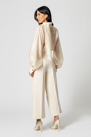 Camisa Com Laço Amplo - CRU