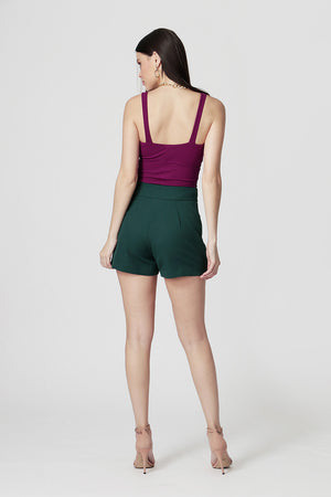 Camiseta de tirantes acanalada con copas acolchadas - UVA