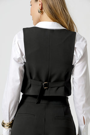 Colete Decote Profundo - PRETO