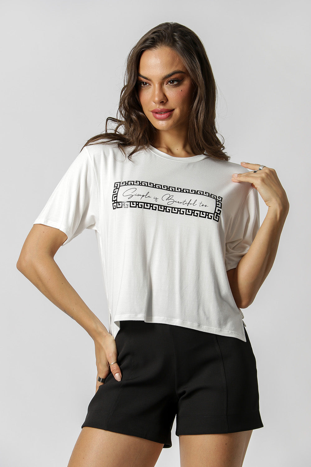 Camiseta Estampa Escrita - CRU