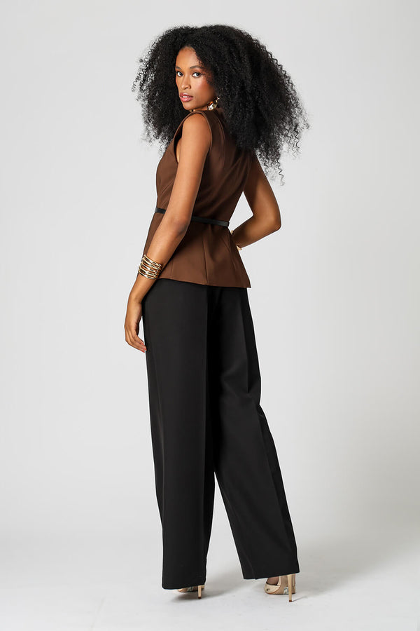 Blusa Colete Alfaiataria Com Botões