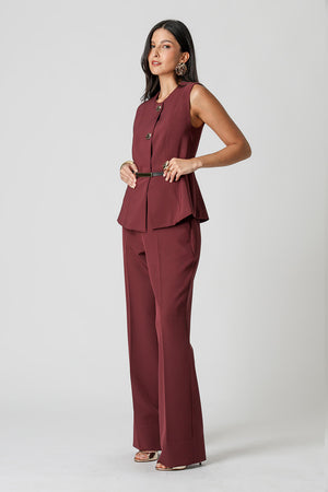 Blusa Colete Alfaiataria Com Botões