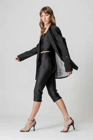 Pantalones Pedal Pushers - NEGRO