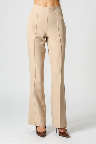Calça Semi Flare Alfaiataria - AREIA