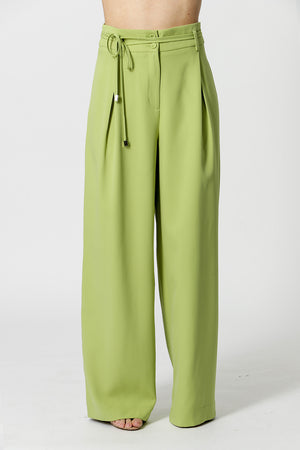 Calça Pantalona Com Cinto De Tira TRIMIX