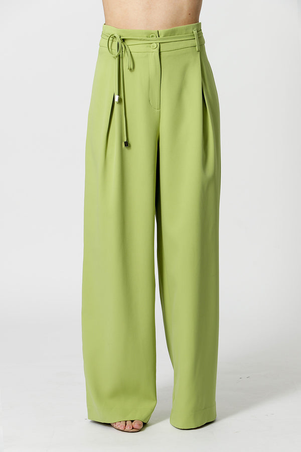 Calça Pantalona Com Cinto De Tira TRIMIX