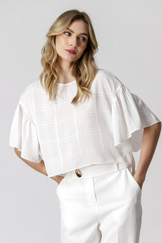 Blusa Manga Deslocada - OFF WHITE