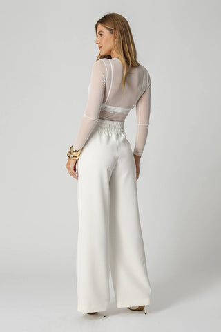 Blusa De Tule Longa - OFF WHITE