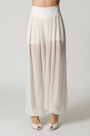 Calça Aladim Em Chiffon Glass TRIMIX