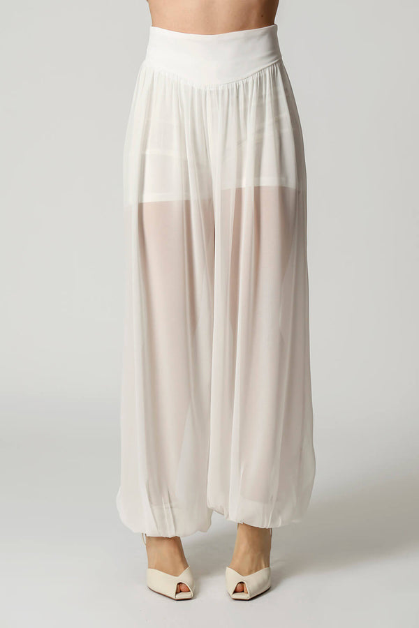 Calça Aladim Em Chiffon Glass TRIMIX