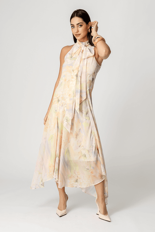 Vestido Cava Americana Com Barra Assimétrica - AMARELO 1219