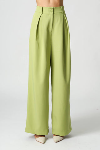 Calça Pantalona Com Prega - FOLHA 1