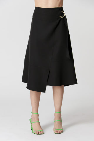 Saia Envelope Com Fivela - PRETO