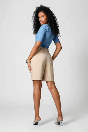 Blusa Decote Quadrado Manga Midi