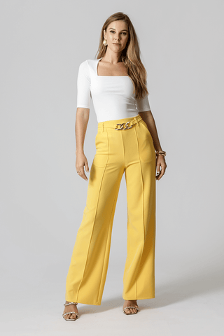 Blusa Decote Quadrado - OFF WHITE