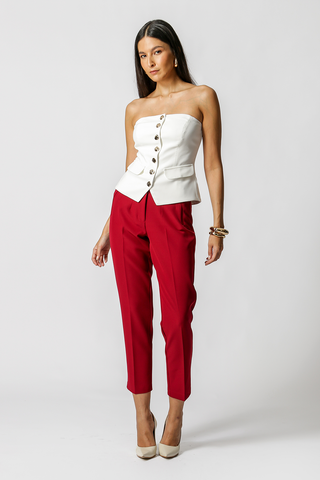 Pantalones Carrot Tailored - WINE ESC