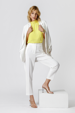 Pantalones Carrot Tailored - BLANCO ROJO