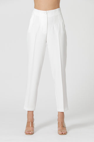 Pantalones Carrot Tailored - BLANCO ROJO